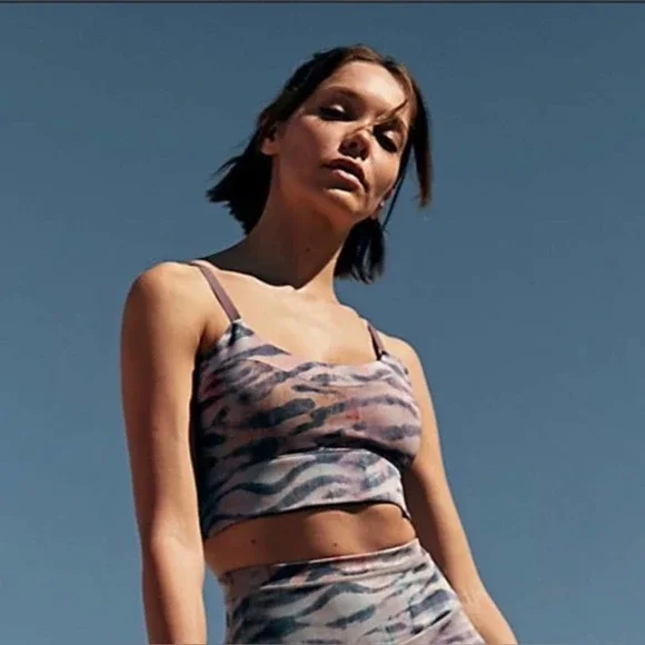 FP Movement Beat The Heat Reversible Bra Grey Tiger Combo